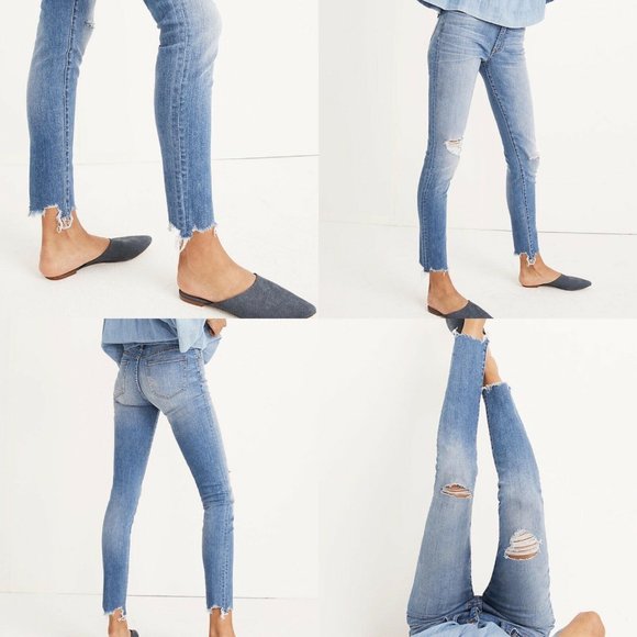 Madewell Denim - Madewell Frankie Wash 9" High Rise Distressed Jean